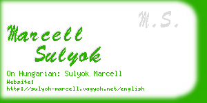 marcell sulyok business card